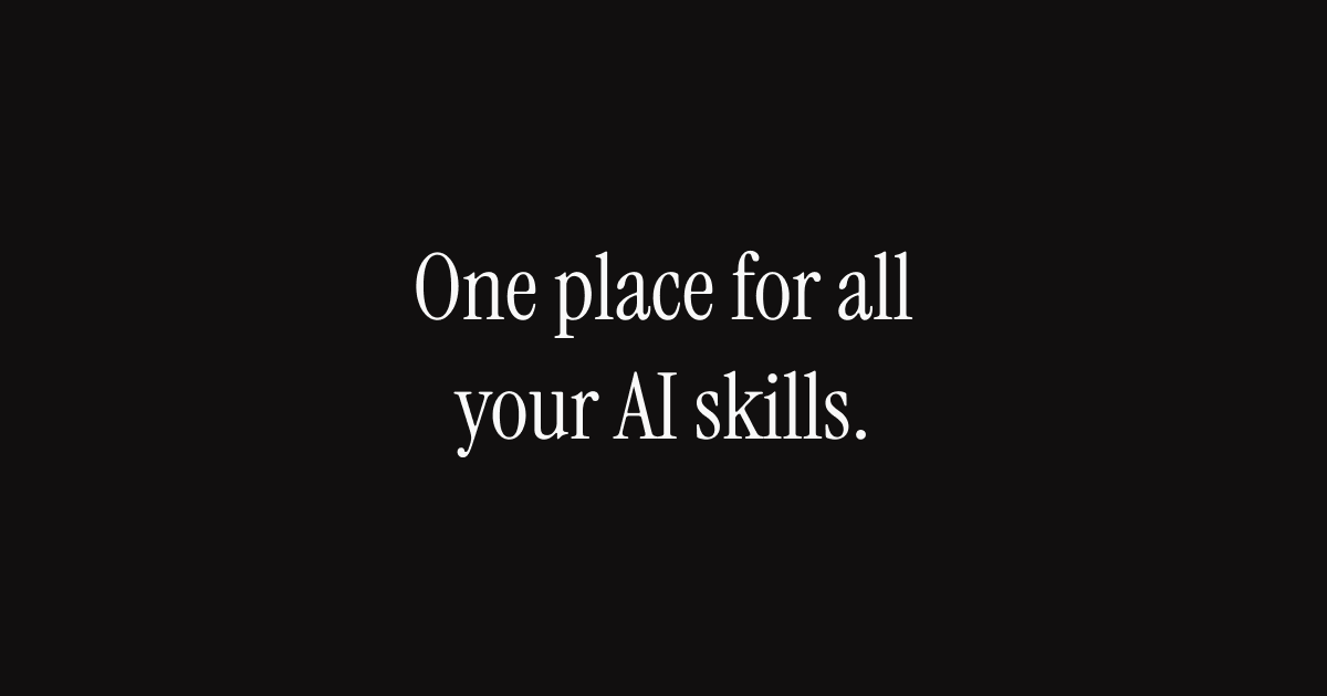 AI Skills Manager